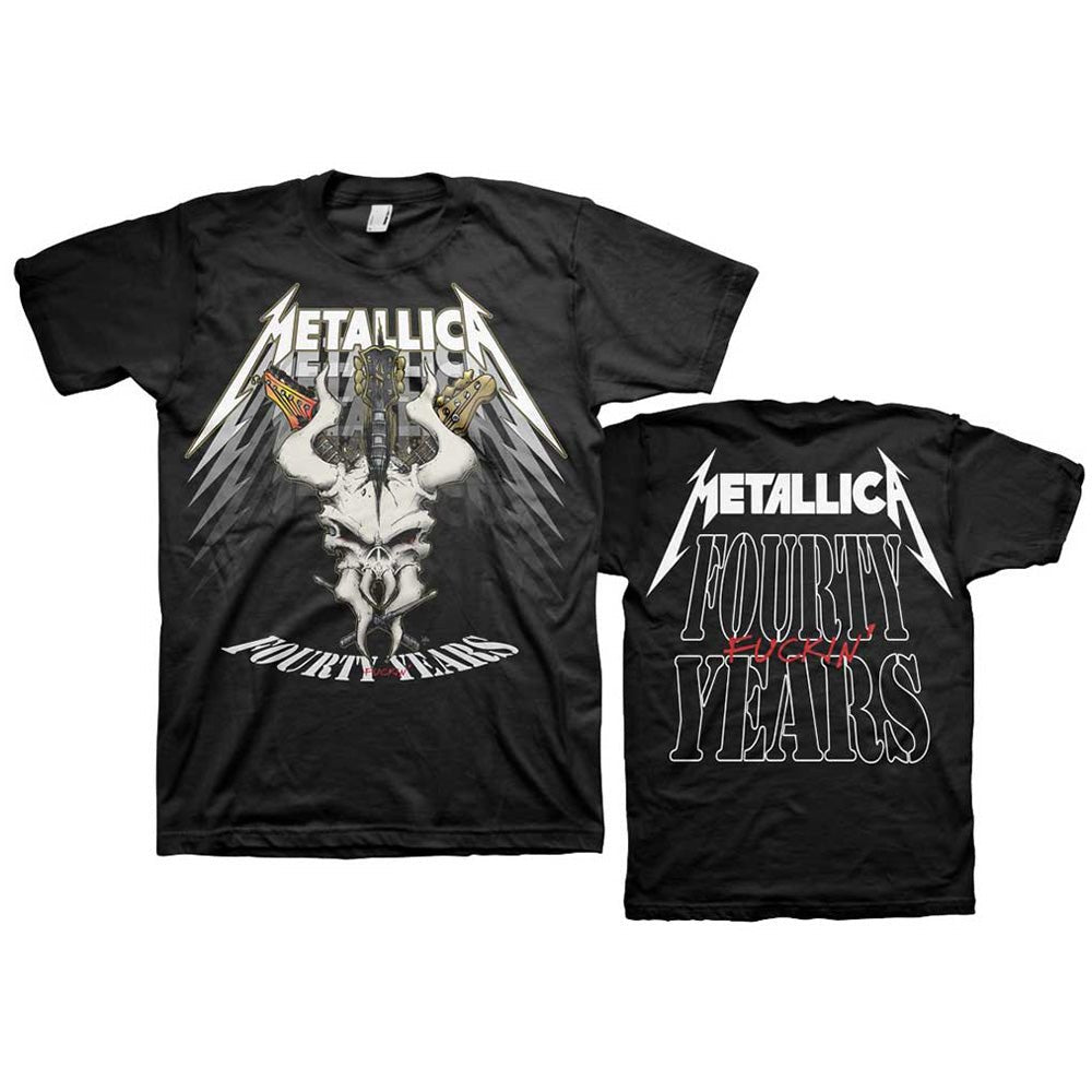 METALLICA メタリカ - 40th Anniversary Forty Years / バックプリントあり / Tシャツ / メンズ - PGS